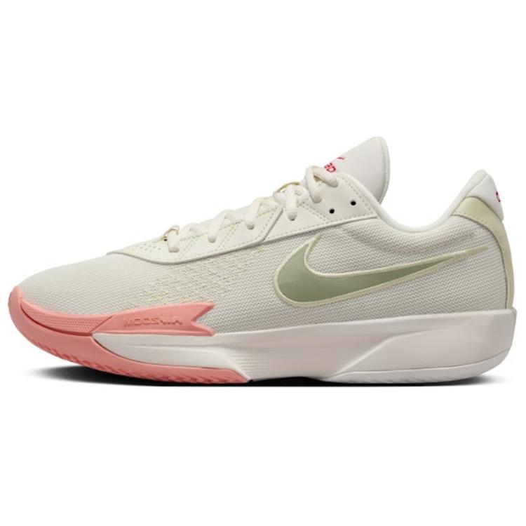 Nike Air Zoom G.T. Cut Academy Anti Slip Wear Resistant Low Top Basketball Shoes Unisex Pink Green