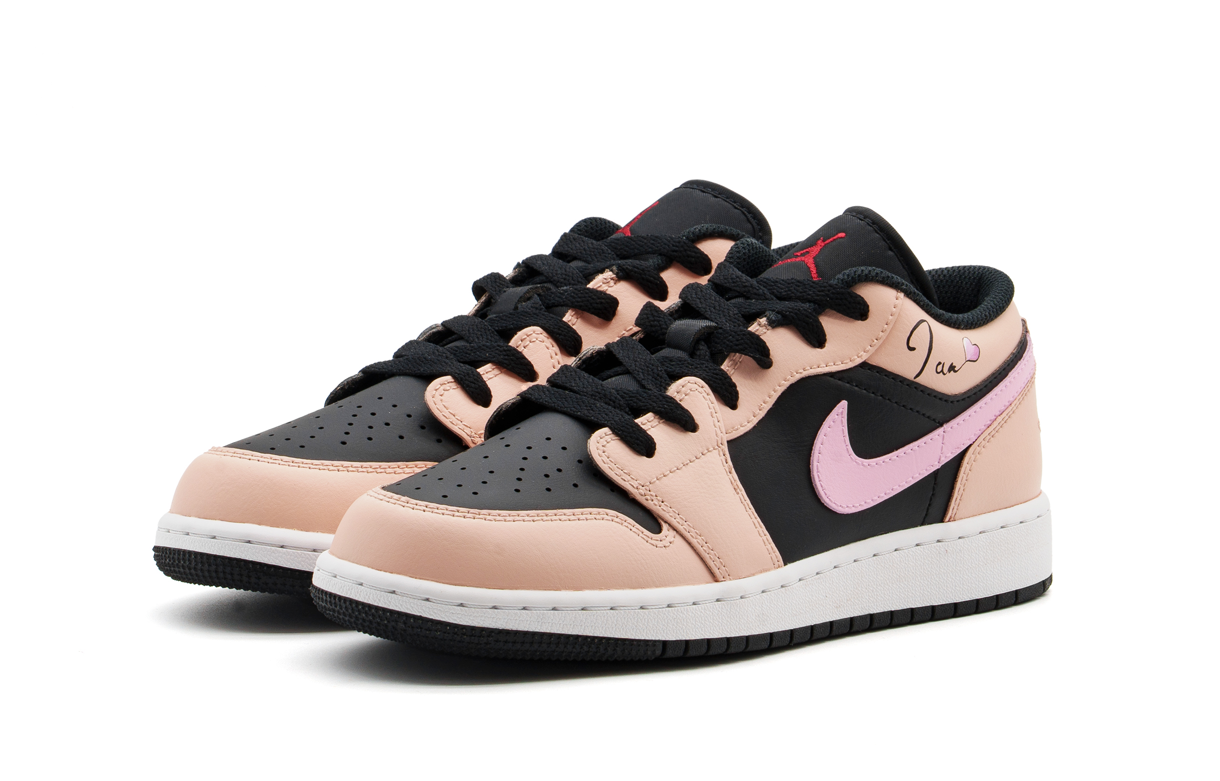 Jordan Air Jordan 1 Pink Heartbeat Cushioning, Wear Resistant Low top Vintage Basketball Shoes Unisex Pink купить в интернет-магазине Yoocart с быстрой доставкой по России.