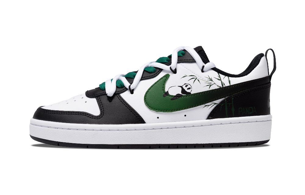 Nike Court Borough Low Slip Resistant, Abrasion Resistant, Quick Dry Low top Skateboard Shoes GS Black White