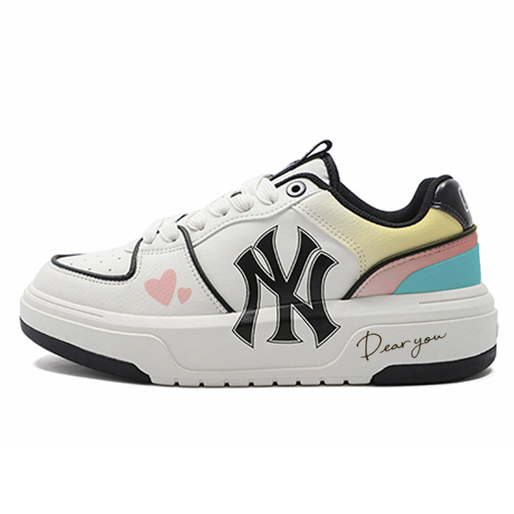 MLB Chunky Liner Dear You Slip Resistant, Abrasion Resistant, Breathable Low Top Skateboard Shoes Unisex Ecru