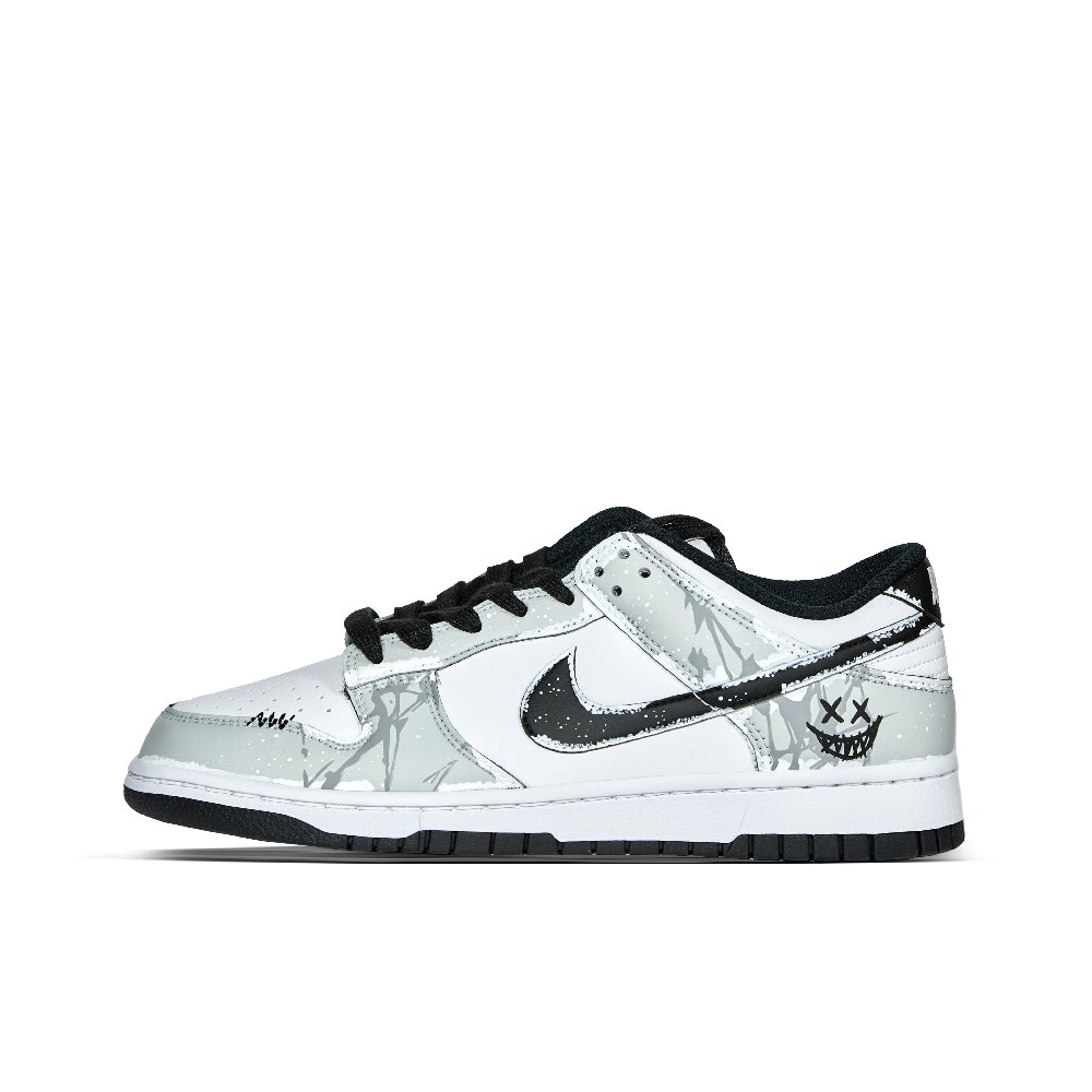 Nike Dunk Low top Skateboard Shoes Unisex Silver Gray