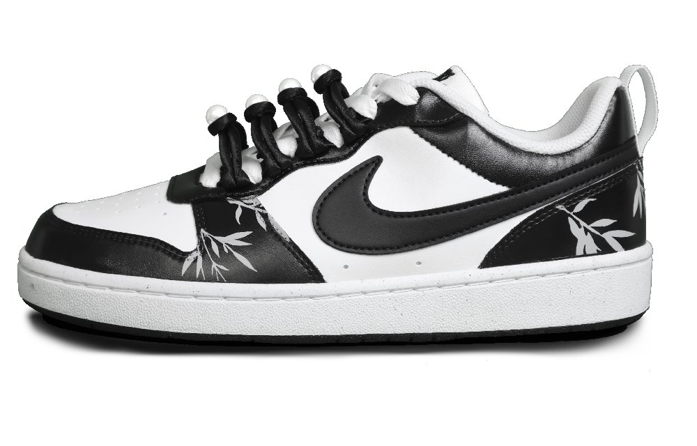 Nike Court Borough Low-Top Skateboard Shoes GS Black