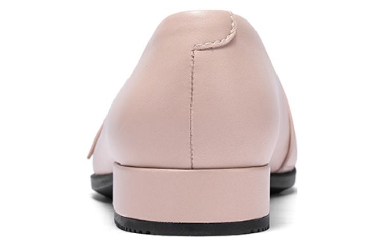 Ecco 20-Pointed Toe Collection Casual Single Shoes Women's Nude Pink