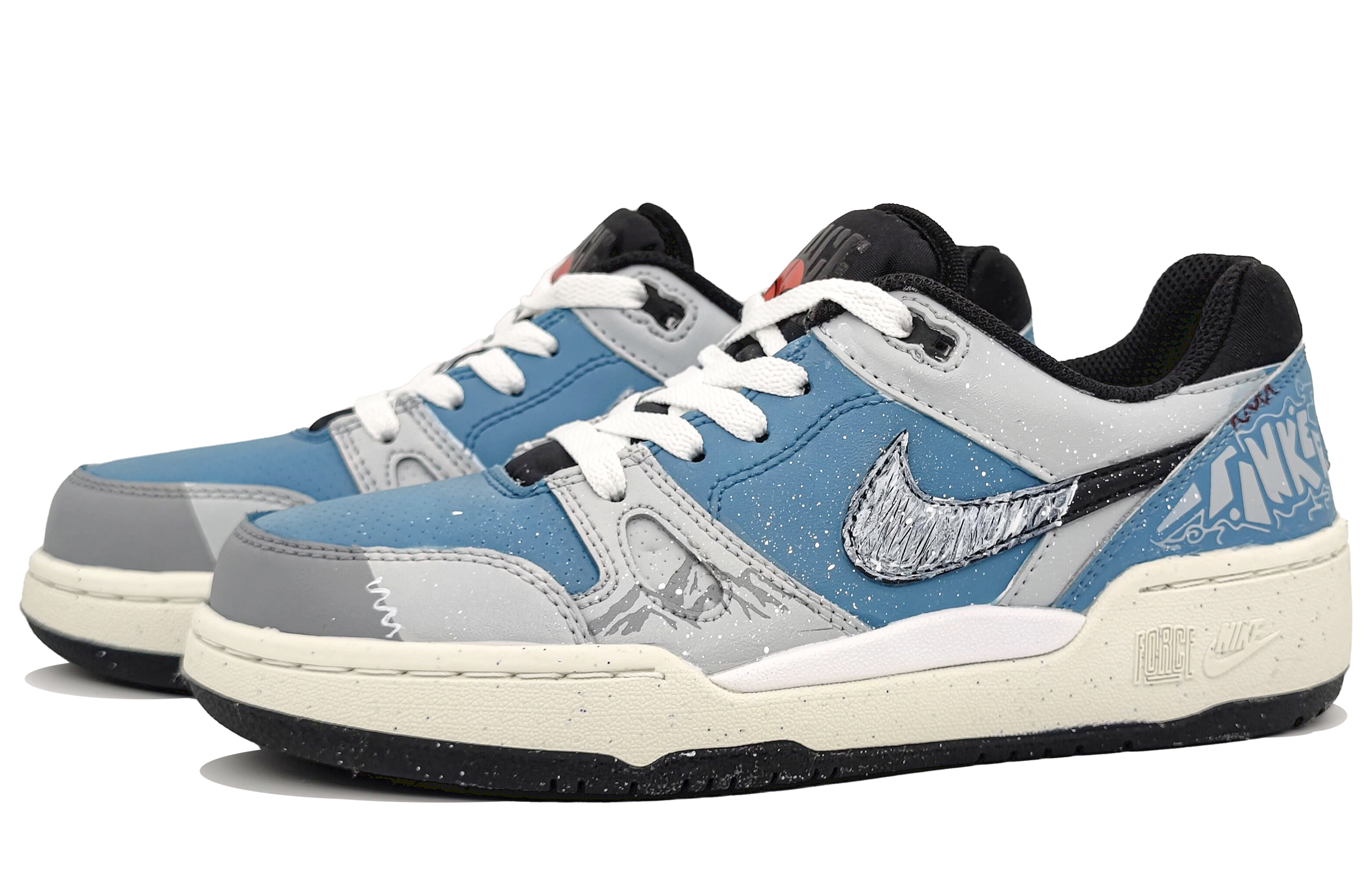 Nike Full Force Anti-Slip Wear-Resistant Low-Top Skateboard Shoes Men's Iceberg Blue купить в интернет-магазине Yoocart с быстрой доставкой по России.