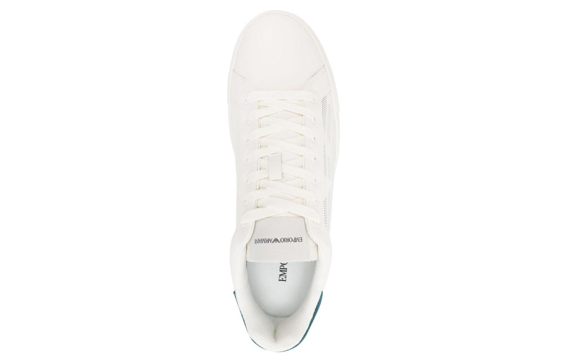 EMPORIO ARMANI Logo-embossed Leather Sneakers купить в интернет-магазине Yoocart с быстрой доставкой по России.