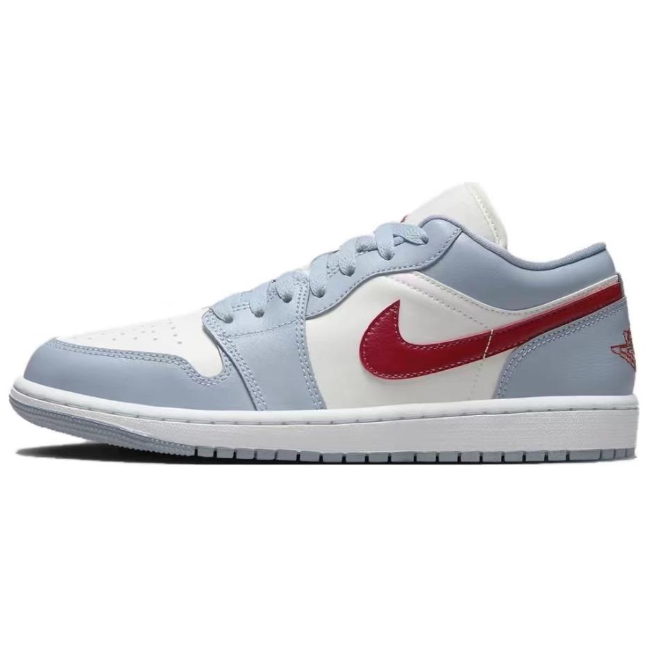 Jordan Air Jordan 1 Anti-Slip Wear-Resistant Low-Top Vintage Basketball Shoes Women's Blue White купить в интернет-магазине Yoocart с быстрой доставкой по России.