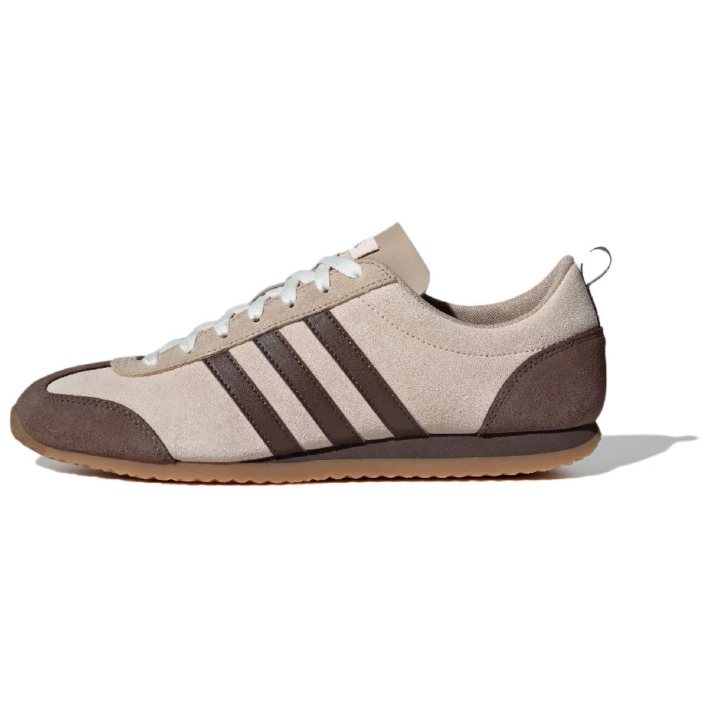 Adidas VS JOG 2.0 Slip-Resistant Low-Top Casual Shoes Unisex Gray Brown