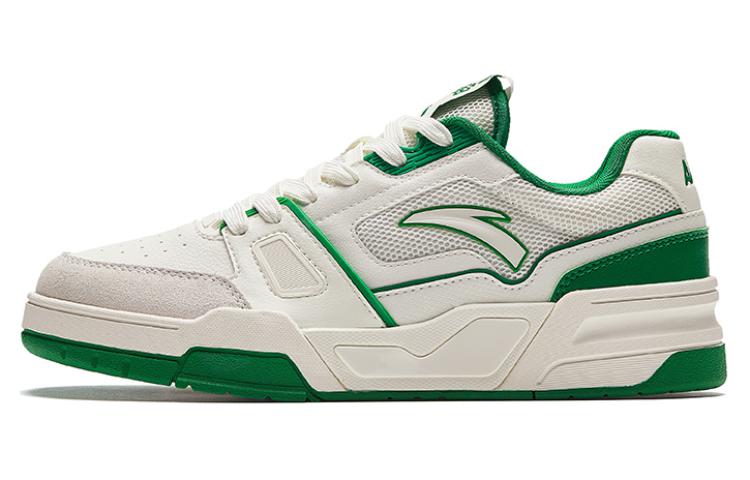 Anta Life Collection Anti-Slip Wear-Resistant Low-Top Skateboard Shoes Women's White Green