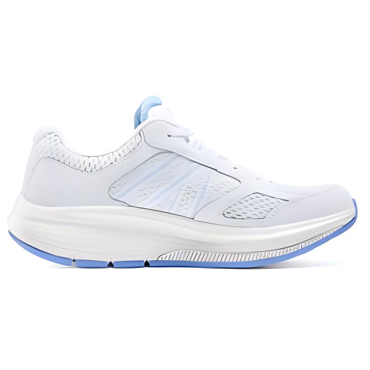 Skechers WOMEN'S GO WALK Cushioning Breathable Coverage Rebound Low-Top Casual Running Shoes Women's White Blue купить в интернет-магазине Yoocart с быстрой доставкой по России.