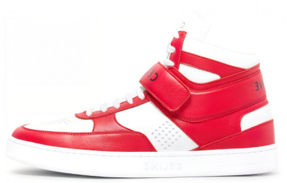 CELINE CT-03 High-Top Stylish Skateboarding Shoes Men's Red