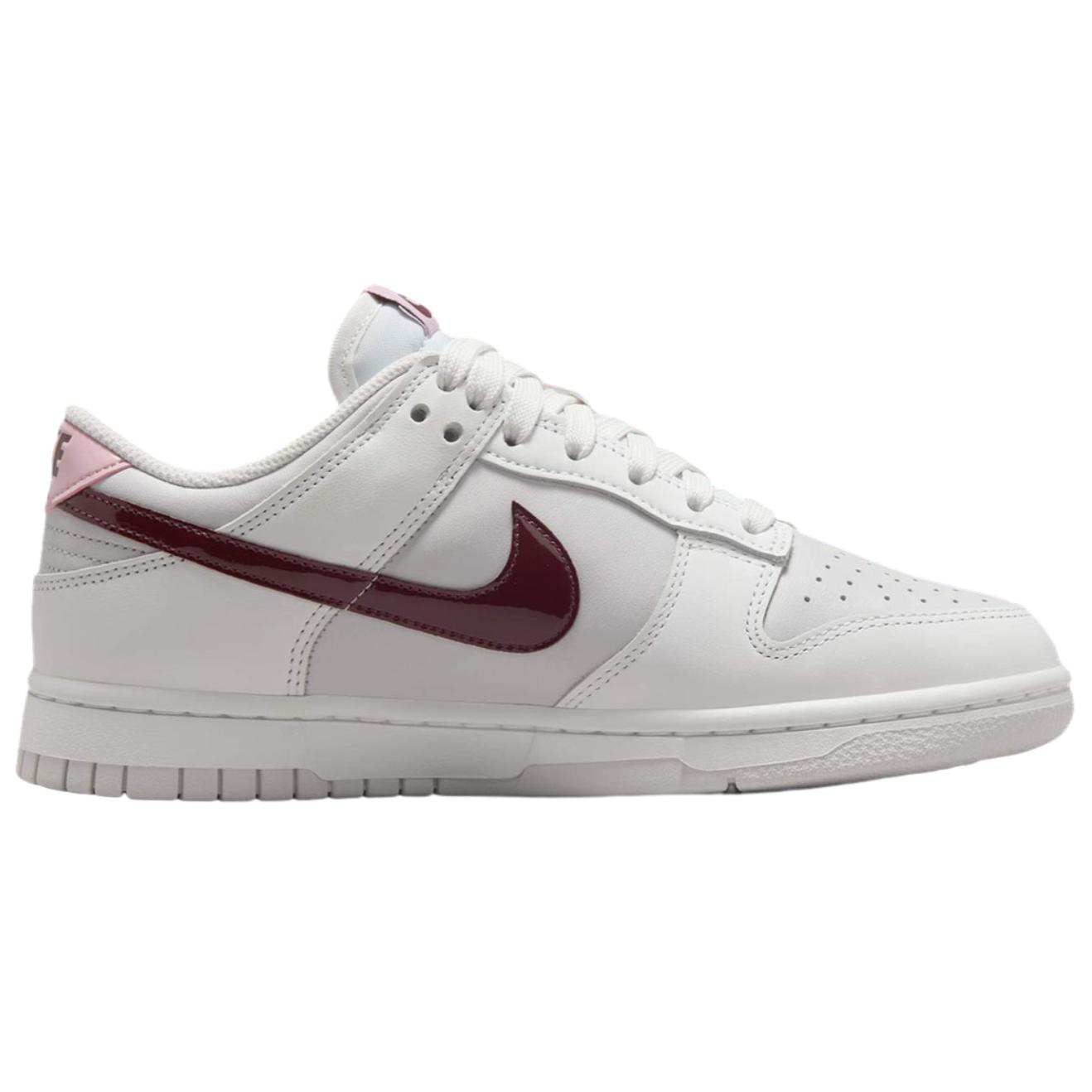 Nike Dunk Low top Skateboard Shoes Women's White Red Pink