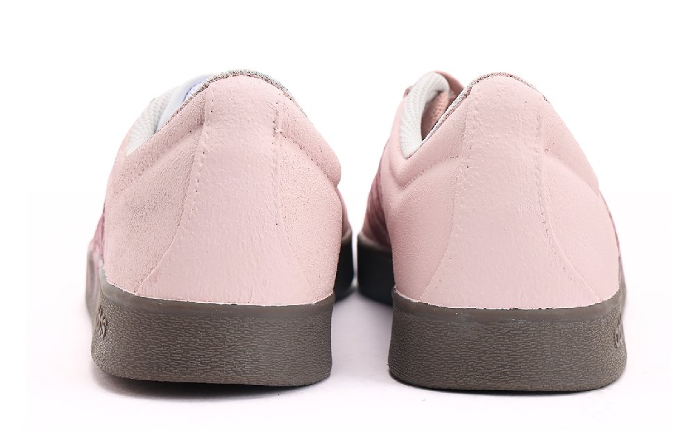 Adidas Neo VL Court 2.0 Coverage Slip Resistant And Abrasion Resistant Low Top Skateboard Shoes Unisex Pink