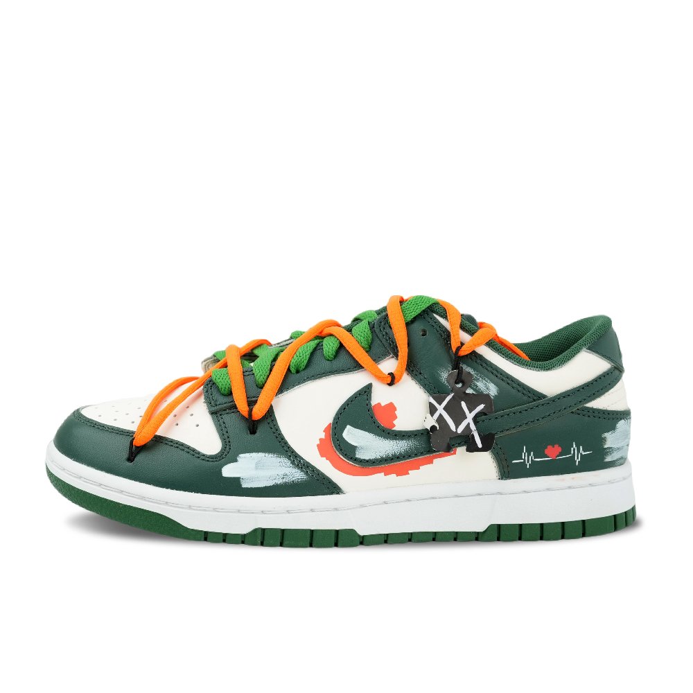 Nike Dunk Octopus Party, Like Su Xin Jumps Abrasion Resistant Low Top Skateboard Shoes Unisex Green White