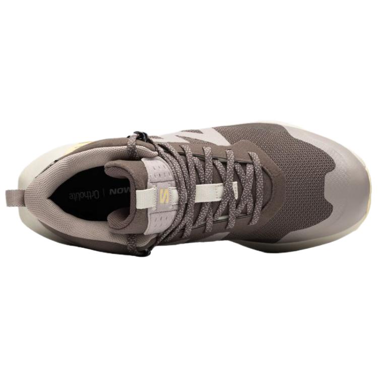 SALOMON Elixir Shock Absorbers Waterproof And Breathable Support Grip Mid top Hiking Shoes Women's Brown купить в интернет-магазине Yoocart с быстрой доставкой по России.