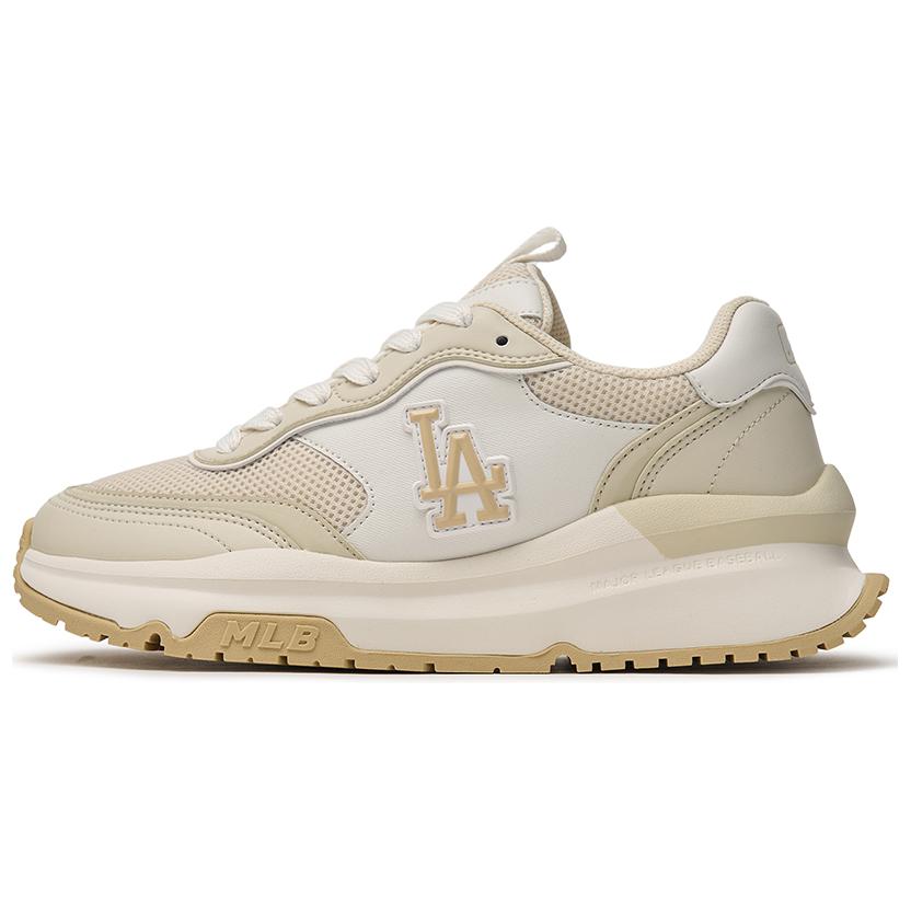 MLB Chunky Runner Cushioning Wear-Resistant Low-Top Casual Running Shoes Unisex Ivory