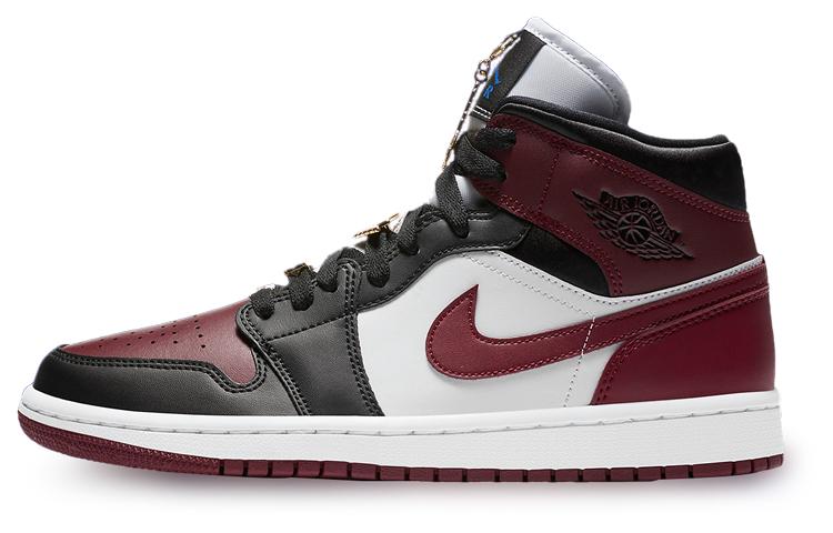 Jordan 1 Mid Se Black Dark Beetroot Women's
