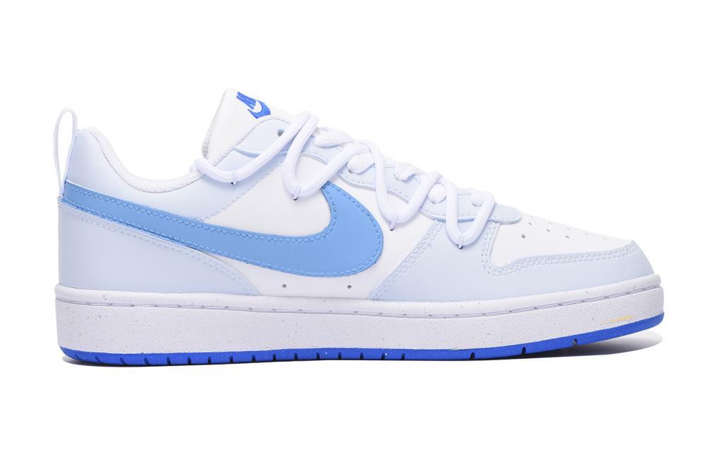 Nike Court Borough Low Chestnut Slip-Resistant Coverage Low-Top Skateboard Shoes GS White Blue купить в интернет-магазине Yoocart с быстрой доставкой по России.