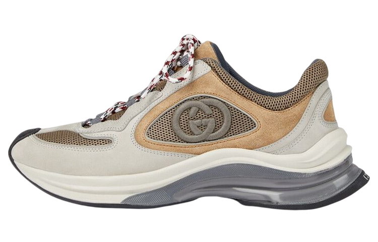 GUCCI Women's Run Sneaker 'Beige Tan Suede' Women's