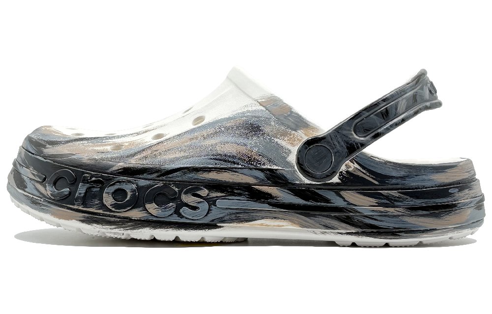 Crocs Bayaband Clog Box, Heos Space, Phantom Iridescent Clogs Unisex Black Gray