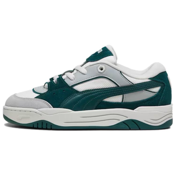 PUMA 180 Low Top Skateboard Shoes Unisex Gray Green White