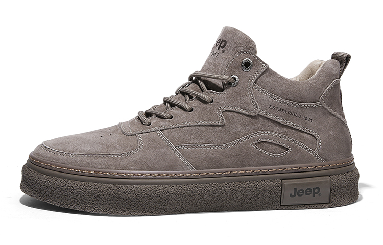 Jeep Skateboard Shoes Men Low Top Space Gray