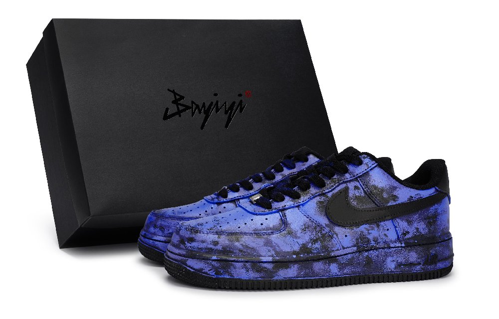 Nike Air Force 1 Skateboard Shoes Unisex Low-Top Dark Blue