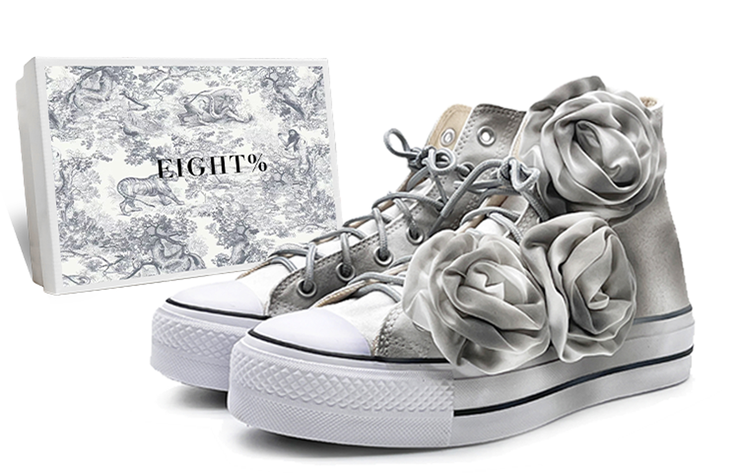 Converse Chuck Taylor All Star Non-slip Lightweight High-Top Canvas Shoes Women's Gray купить в интернет-магазине Yoocart с быстрой доставкой по России.