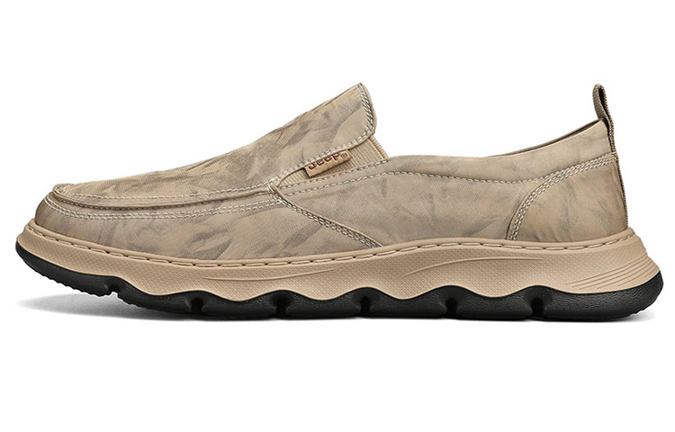 Jeep Low Top Casual Shoes Men's Brown