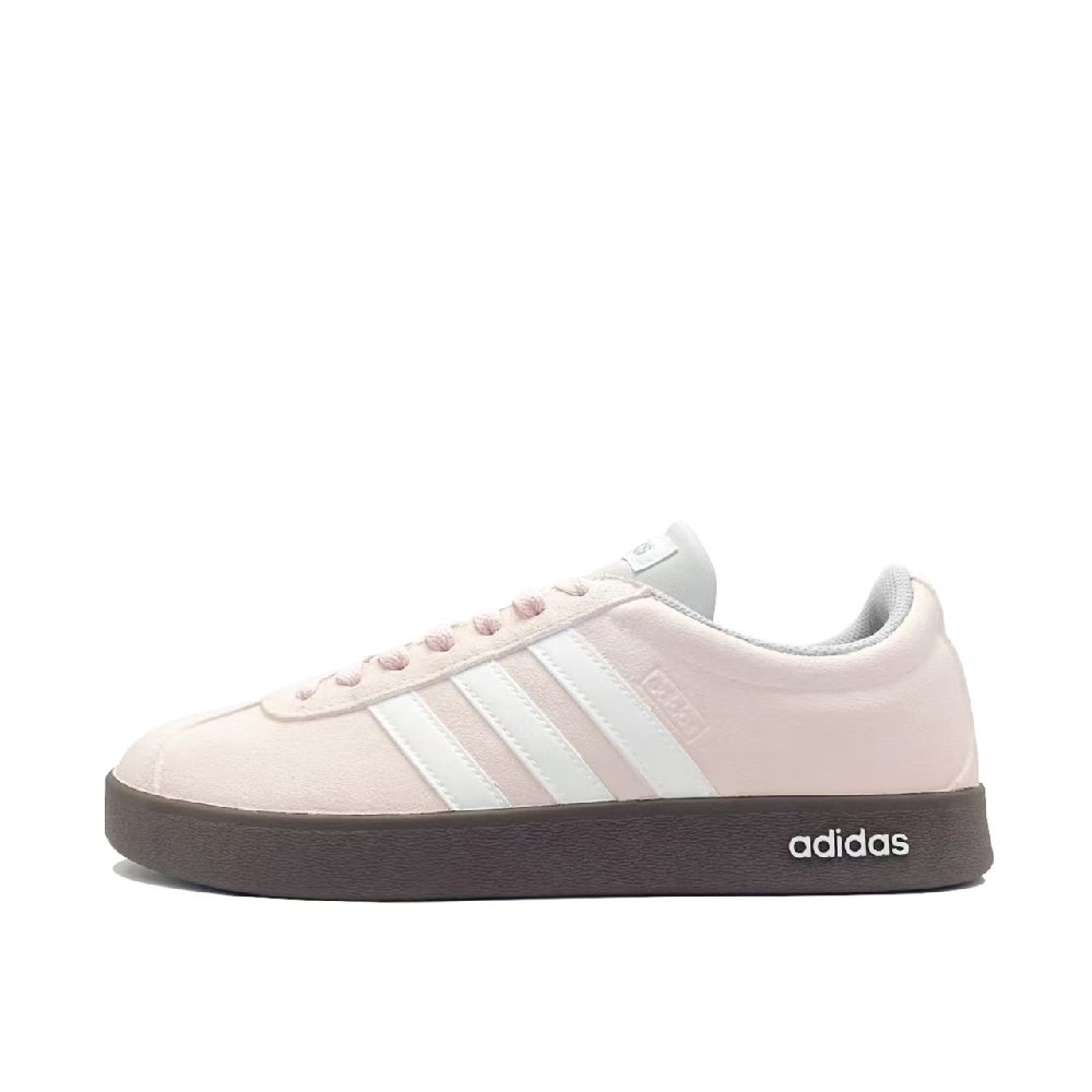 Adidas VL COURT 2.0 Lifestyle Pink Glow Lightweight Low Top Skateboard Shoes Unisex Pink White