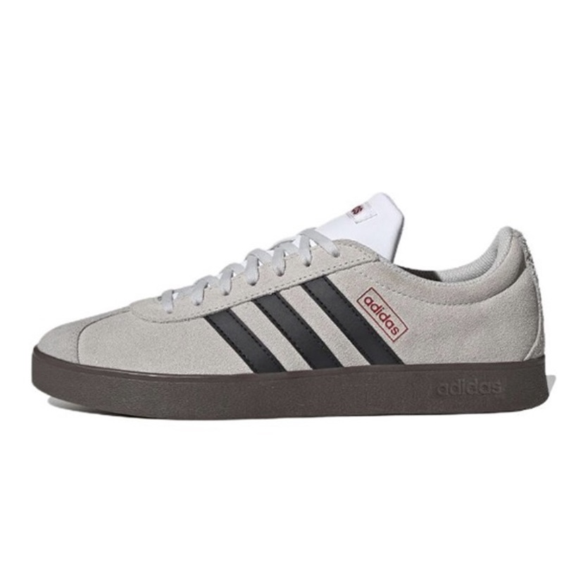 Adidas Neo Vl Court Classic Anti-Slip Wear-Resistant Low-Top Skateboard Shoes Unisex Teal