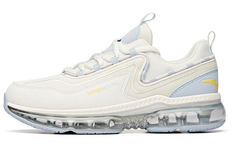 Anta Running Collection Cushioning Anti-Slip Wear-Resistant Breathability Low-Top Running Shoes Women's White Blue