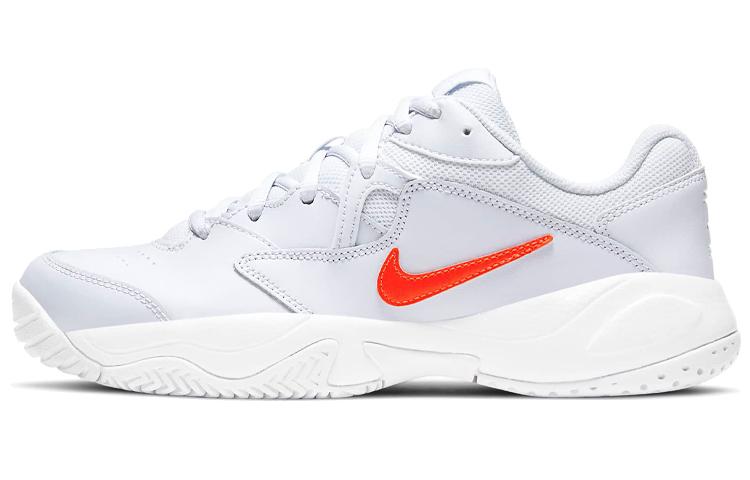 Nike Court Lite 2 Football Grey Bright Crimson Women's