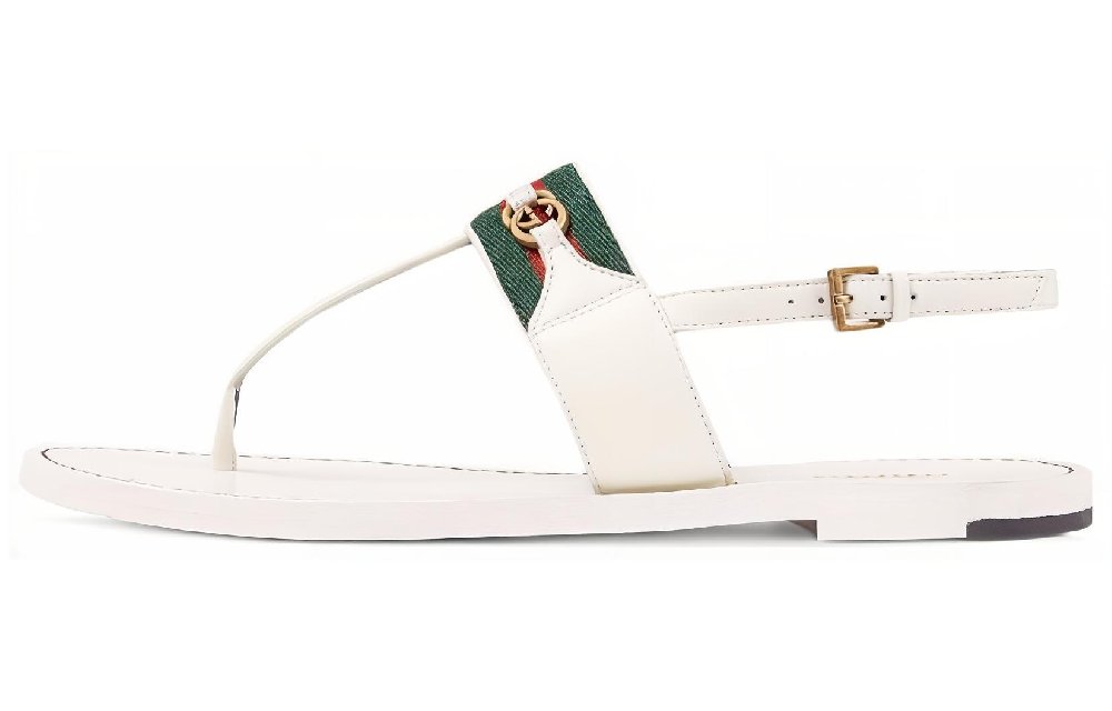 GUCCI Strap Sandals Women's White
