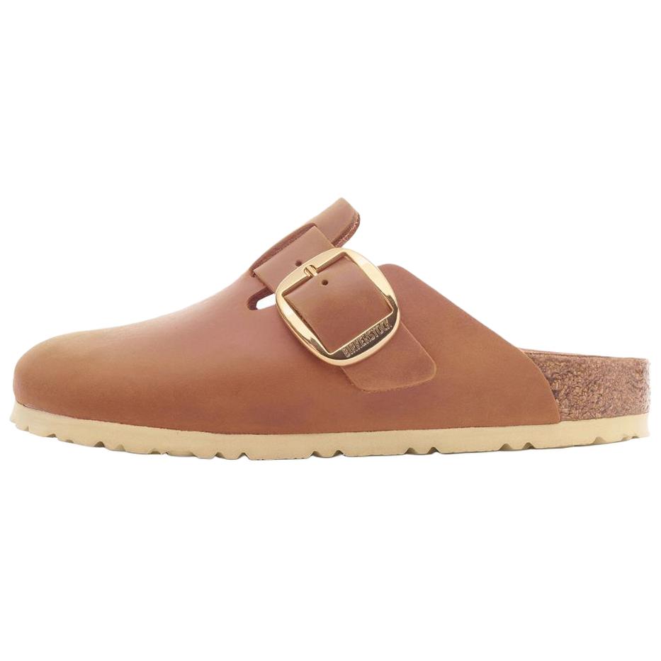 Birkenstock Buckle Leather Clogs