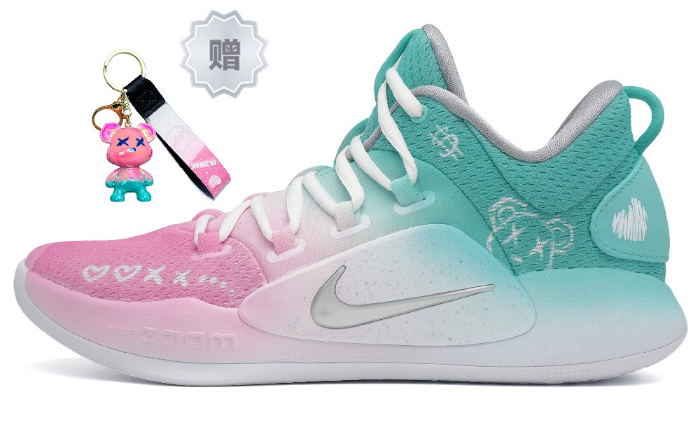 Nike Hyperdunk X Basketball Shoes Men Mid Top Cyan/Pink/White
