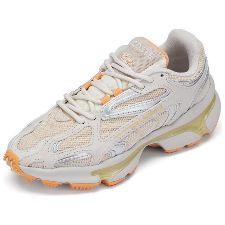 LACOSTE Slip-Resistant Low-Top Casual Shoes Women's Brown Light Brown/Light Orange купить в интернет-магазине Yoocart с быстрой доставкой по России.