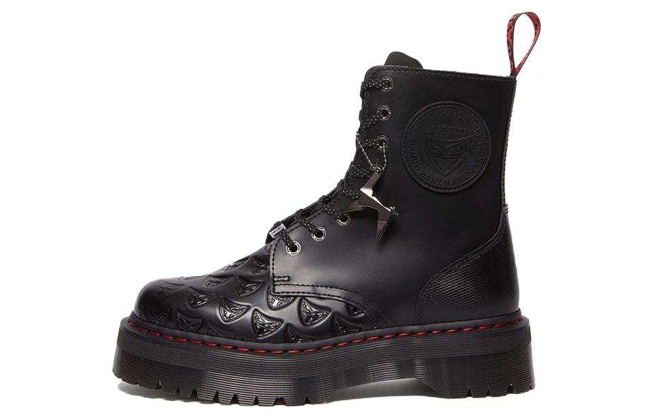 WARNER BROS. x Dr.Martens Jadonseries WB100 Short Martin Boot 5cm Unisex Black Red