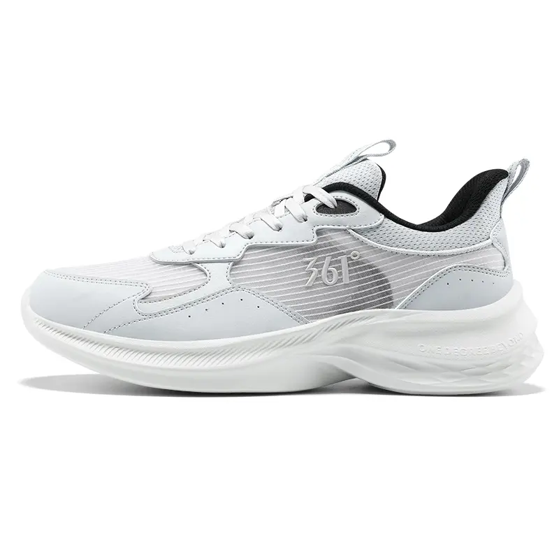 361° Anti Slip Wear Resistant Low Top Sprint Running Shoes Men's Gray