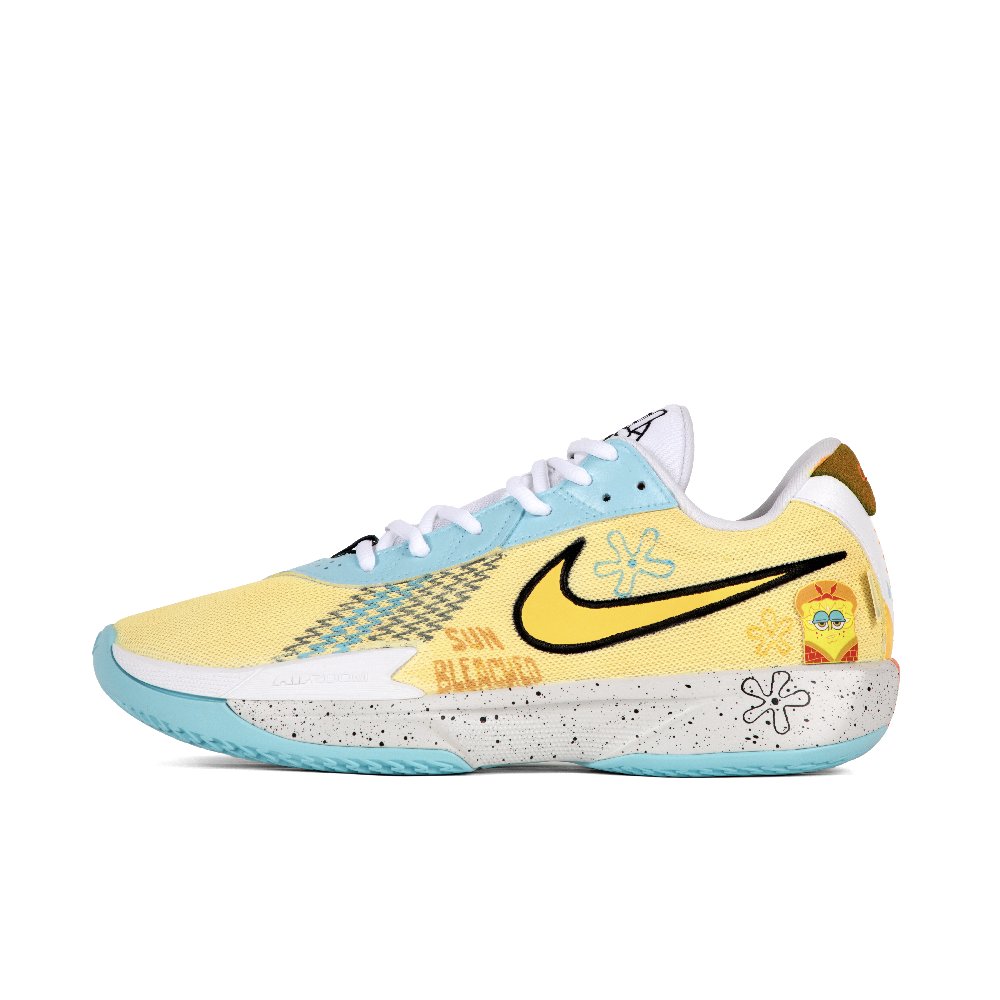 Nike Air Zoom G.T. Cut Academy Basketball Shoes Unisex Low-Top Yellow White/Blue
