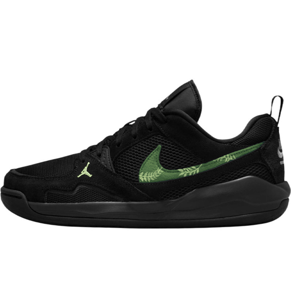 Jordan CMFT Era Abrasion Resistant Low Top Casual Shoes Unisex Black Green