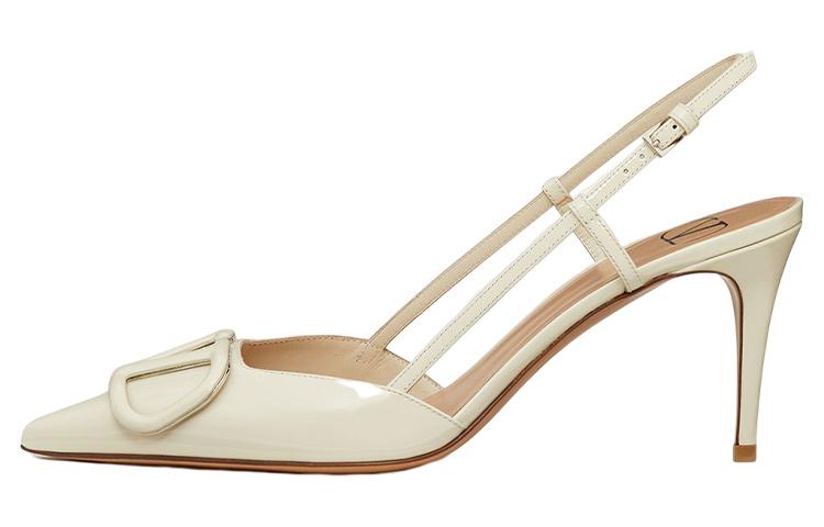 Valentino Slim Heel High Heels Women's Beige