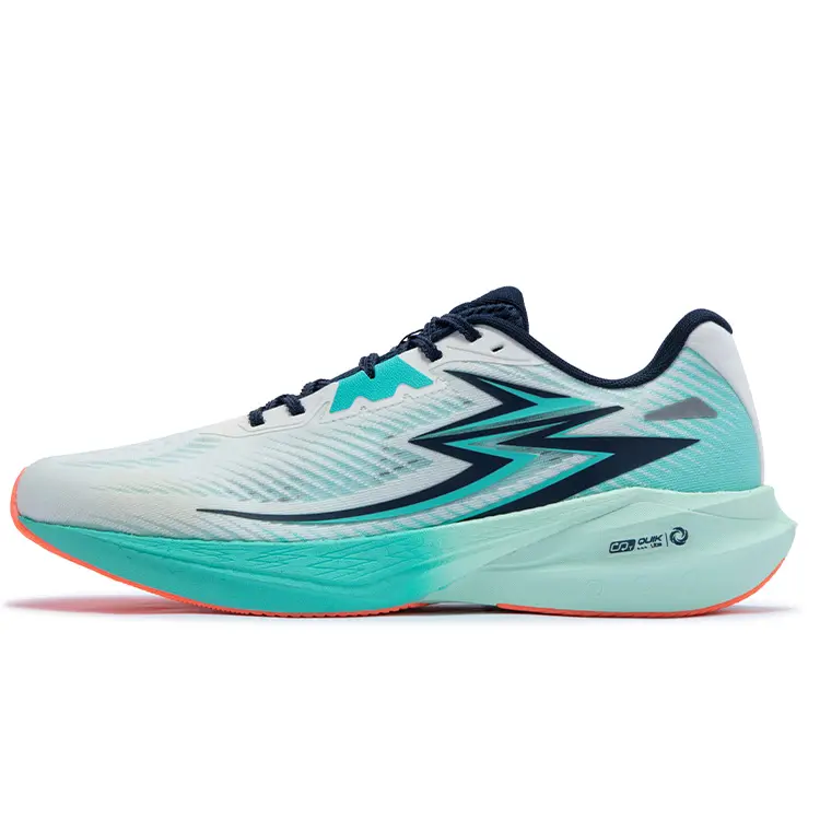 361° Anti-Slip And Wear-Resistant Breathable Low-Top Running Shoes Men's White Green
