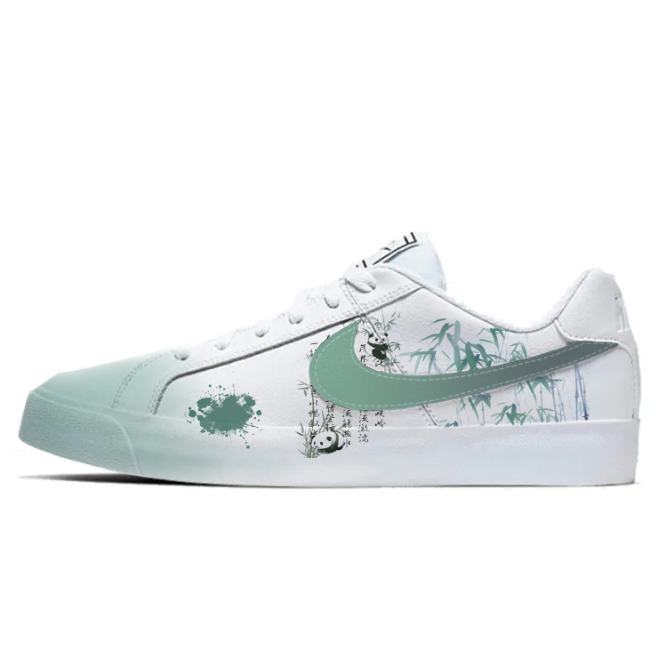 Nike Court Royale Anti-Slip Wear-Resistant And Impact-Resistant Low-Top Skateboard Shoes Unisex White Green