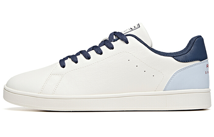 Anta Anti Slip Wear Resistant Low Top Skateboard Shoes Men's White Blue