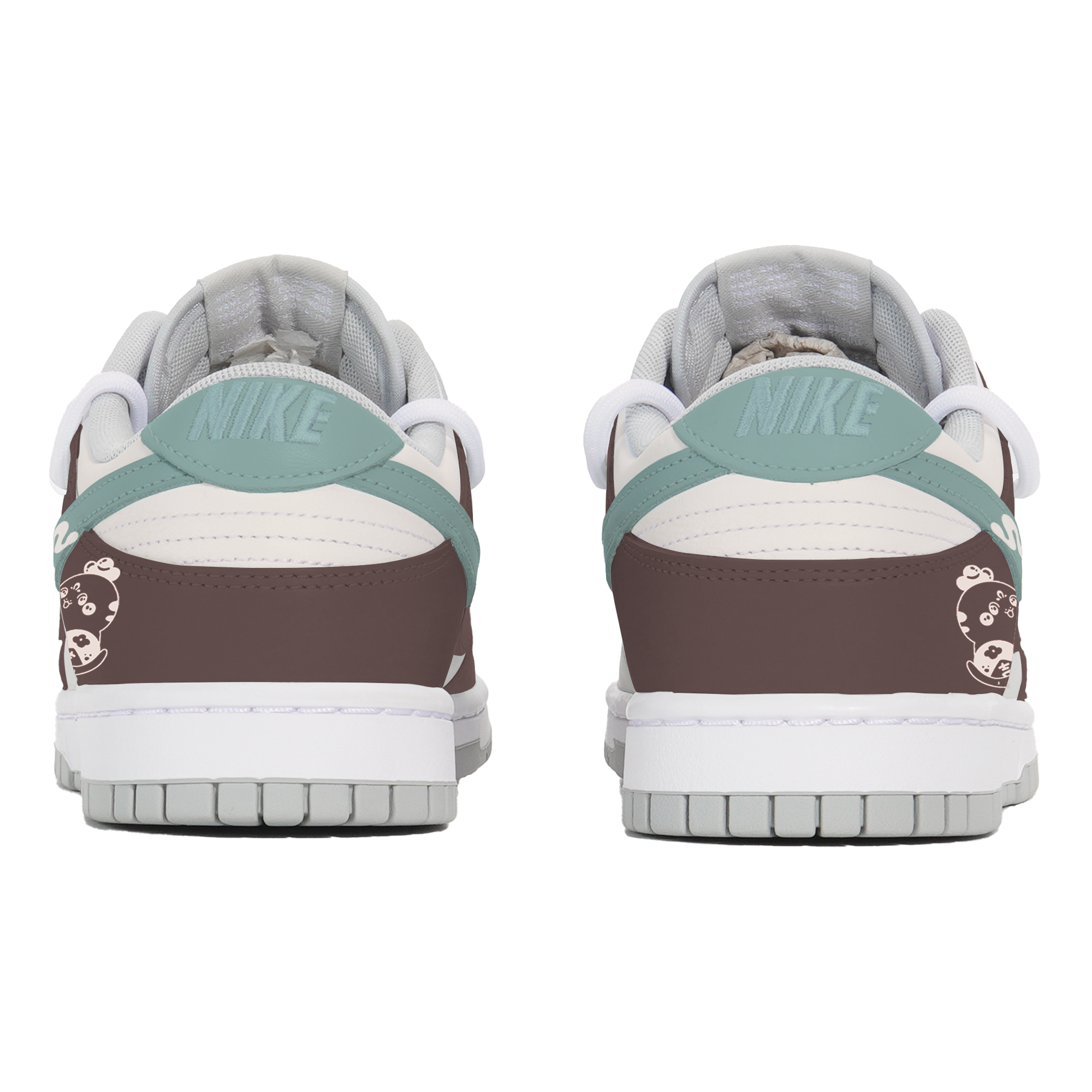 Nike Dunk Abrasion-Resistant Slip-Resistant Low-Top Skateboard Shoes Men's White Brown купить в интернет-магазине Yoocart с быстрой доставкой по России.