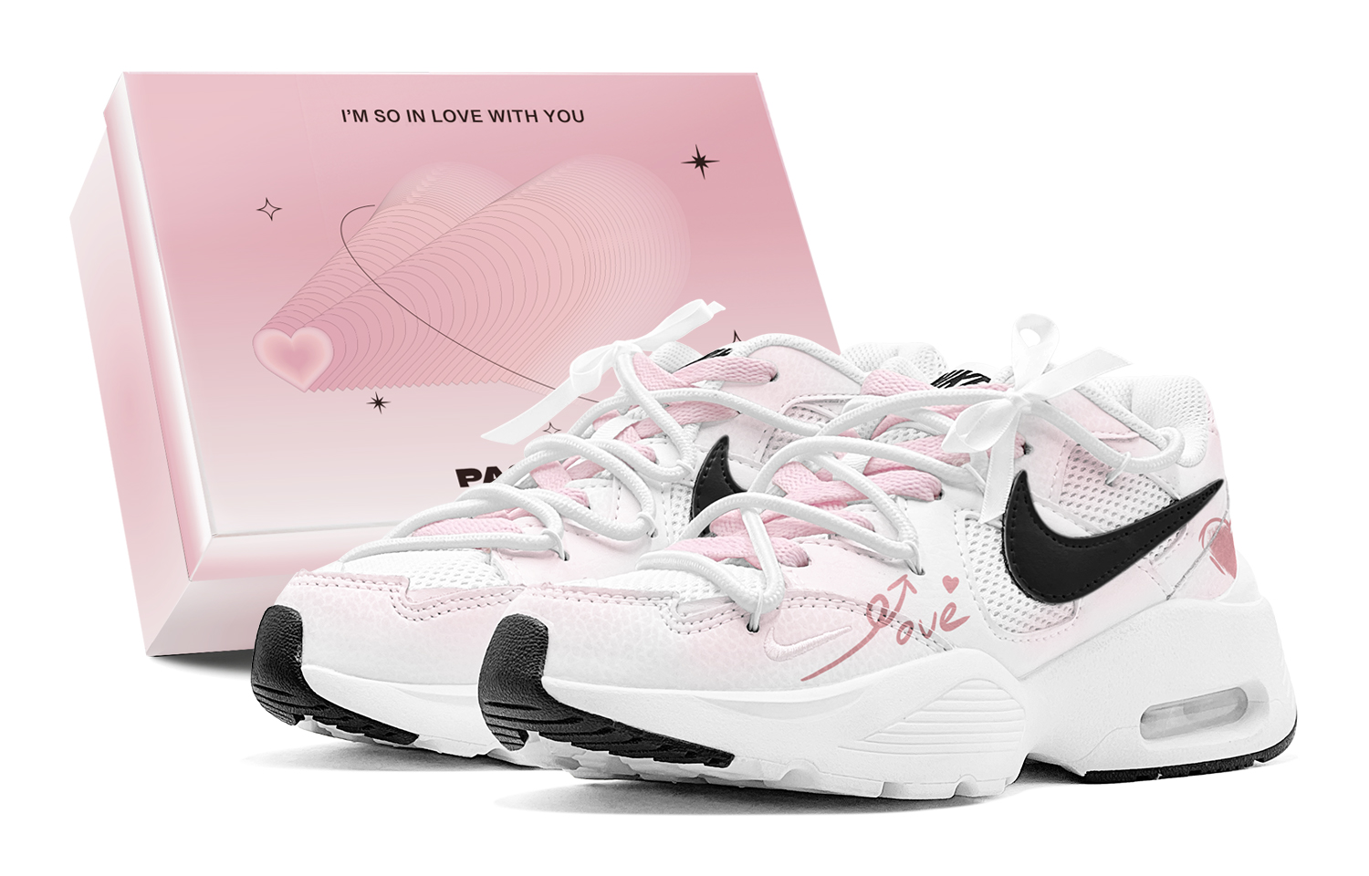 Nike Air Max Fusion Low Top Running Shoes Women's Pink
