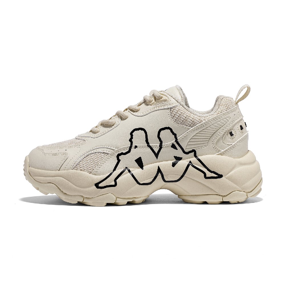 Kappa Back to Back Anti Slip Wear Resistant Low Top Chunky Sneakers Women's Beige