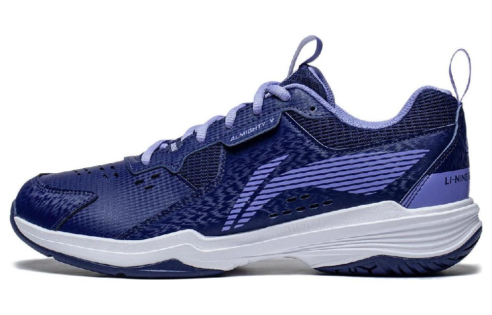 LiNing Ace Ⅴ Slip Resistant, Abrasion Resistant, Breathable Low Top Badminton Shoes Unisex Navy