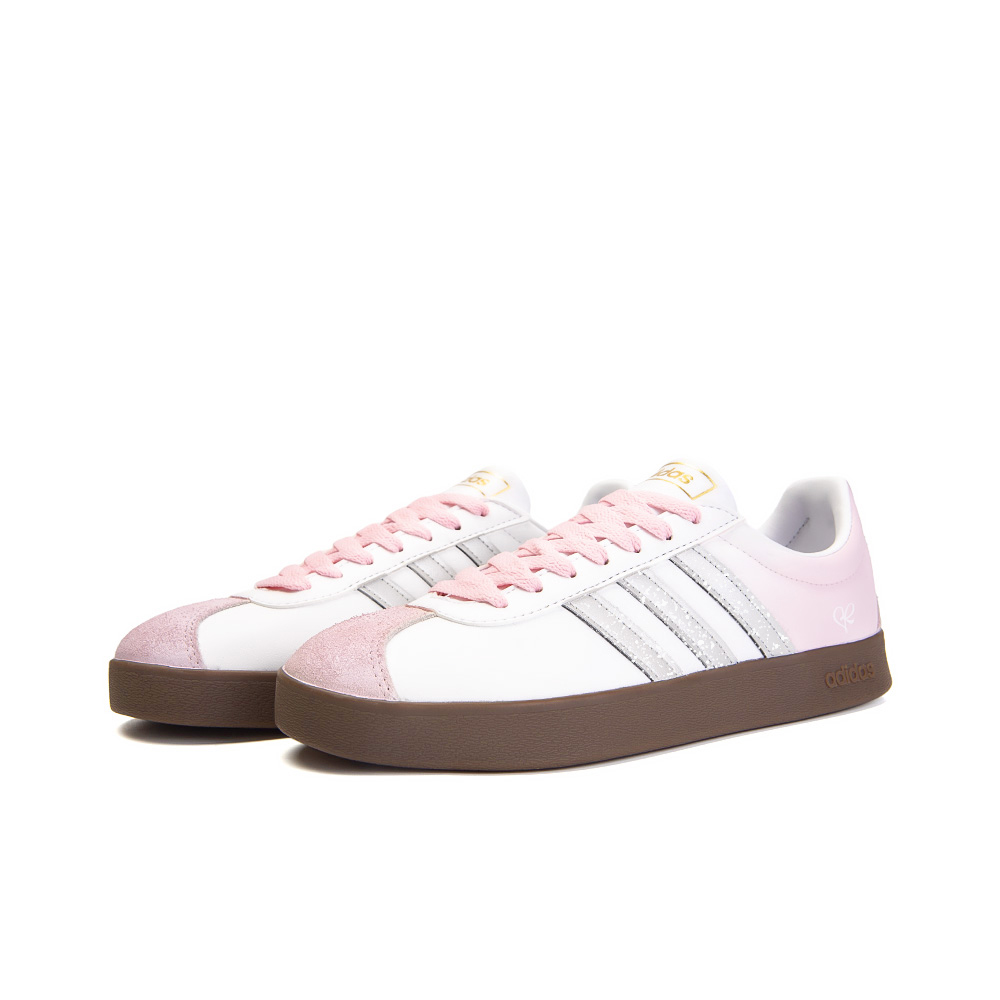 Adidas Neo VL Court 2.0 Non slip Lightweight Low Top Skateboard Shoes Unisex White Pink купить в интернет-магазине Yoocart с быстрой доставкой по России.