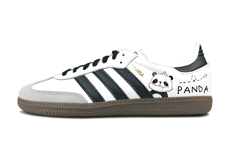 Adidas Originals Samba OG Anti-Slip And Wear-Resistant Lightweight Low-Top Skateboard Shoes Unisex Black White